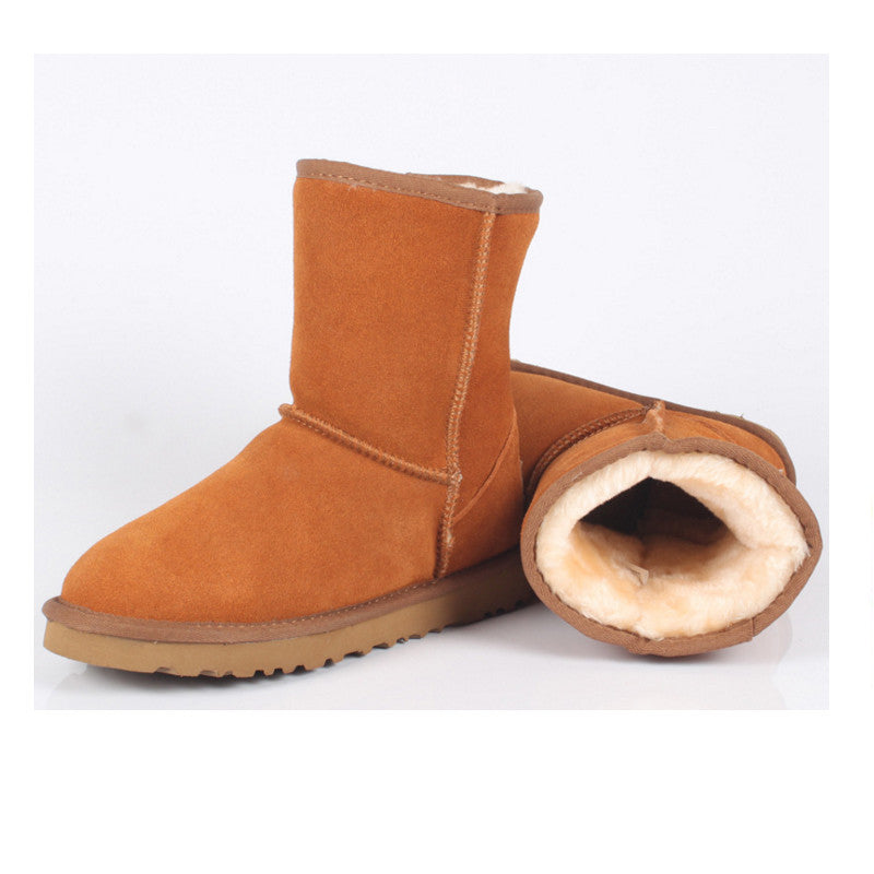 Women Men Fashion High Quality Women Genuine Suede Leather Australia Classic Warm Winter Unisex Snow Boots Size plus size-Dollar Bargains Online Shopping Australia