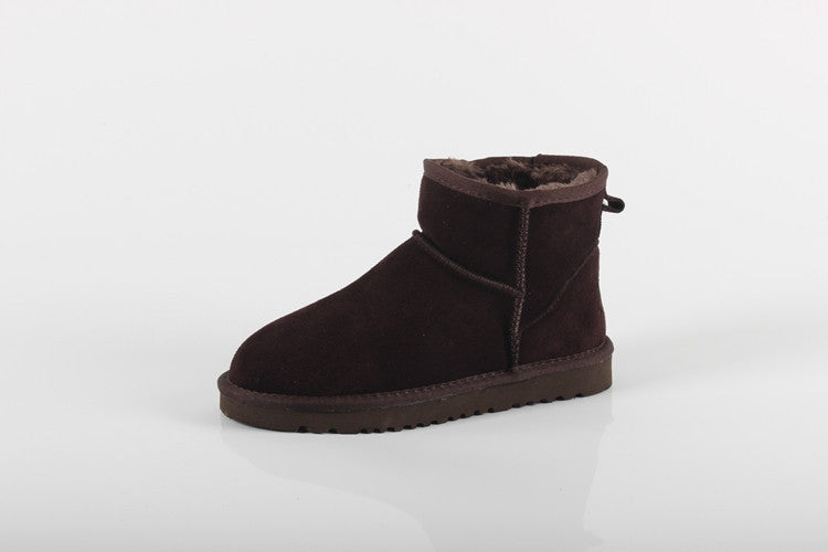 Women Men Fashion High Quality Women Genuine Suede Leather Australia Classic Warm Winter Unisex Snow Boots Size plus size-Dollar Bargains Online Shopping Australia
