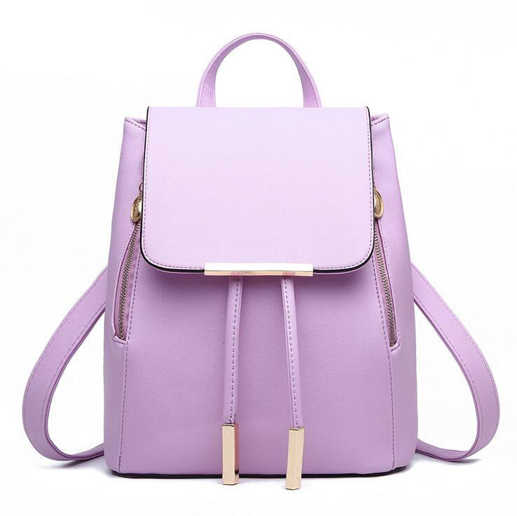 Women Backpack High Quality PU Leather Mochila Escolar School Bags For Teenagers Girls Top-handle Backpacks Herald Fashion-Dollar Bargains Online Shopping Australia