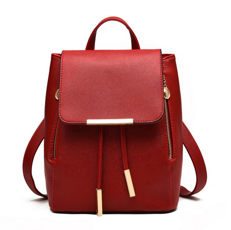 Women Backpack High Quality PU Leather Mochila Escolar School Bags For Teenagers Girls Top-handle Backpacks Herald Fashion-Dollar Bargains Online Shopping Australia