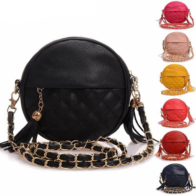 tassel chain small women bags fashion designer girls messenger bag brand leather crossbody bags candy colors ladies handbag-Dollar Bargains Online Shopping Australia