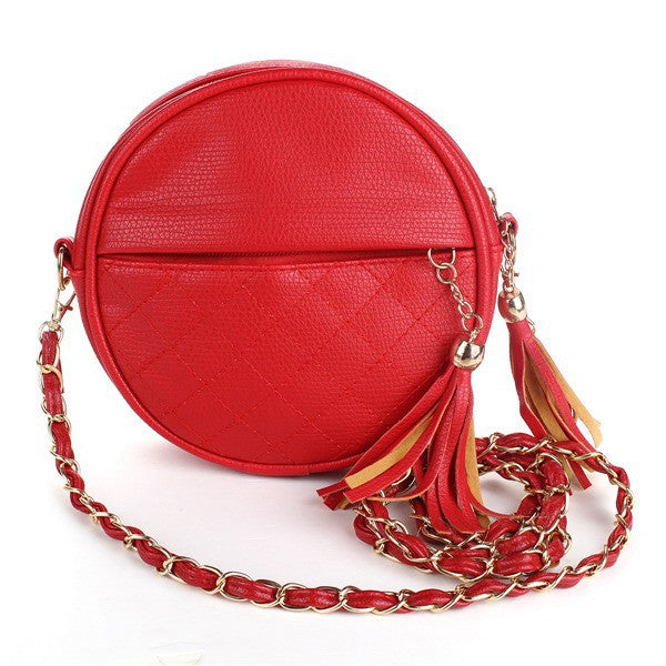 tassel chain small women bags fashion designer girls messenger bag brand leather crossbody bags candy colors ladies handbag-Dollar Bargains Online Shopping Australia