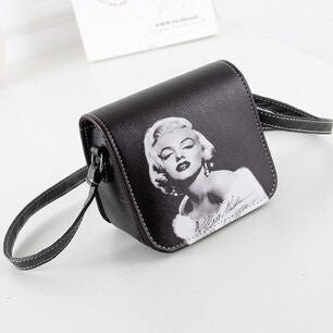 Women PU Leather Cat Wearing Big Glasses Print Shoulder Handbags Bag-Dollar Bargains Online Shopping Australia