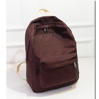 Brand Design Fashion Black Canvas Women Backpack Casual Travel Bags Preppy Style School Bags Brown mochila feminina-Dollar Bargains Online Shopping Australia