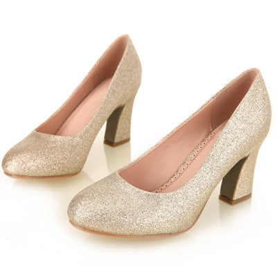 Weeding Women Shoes Women Gold High heel Shoes 3cm High Heels Shoes Party Shoe Pumps for women-Dollar Bargains Online Shopping Australia