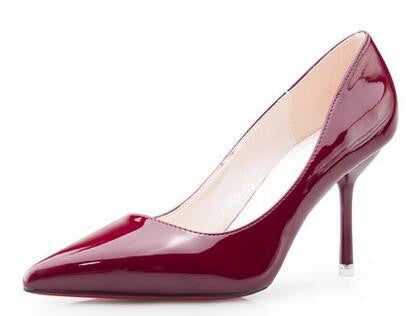 Fashion shoes women Pumps female shoes leather nude pointed toe heeled shoes women thin heels bridal wedding shoes-Dollar Bargains Online Shopping Australia