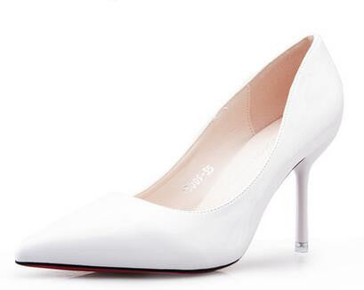Fashion shoes women Pumps female shoes leather nude pointed toe heeled shoes women thin heels bridal wedding shoes-Dollar Bargains Online Shopping Australia