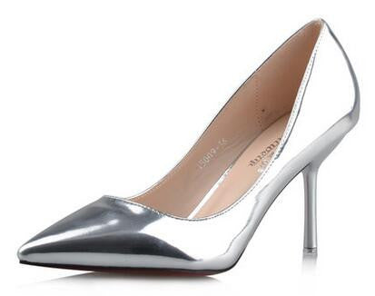 Fashion shoes women Pumps female shoes leather nude pointed toe heeled shoes women thin heels bridal wedding shoes-Dollar Bargains Online Shopping Australia