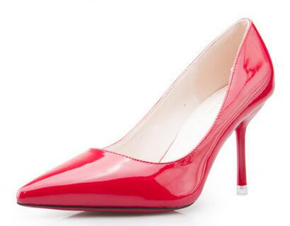 Fashion shoes women Pumps female shoes leather nude pointed toe heeled shoes women thin heels bridal wedding shoes-Dollar Bargains Online Shopping Australia