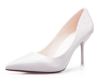 Fashion shoes women Pumps female shoes leather nude pointed toe heeled shoes women thin heels bridal wedding shoes-Dollar Bargains Online Shopping Australia