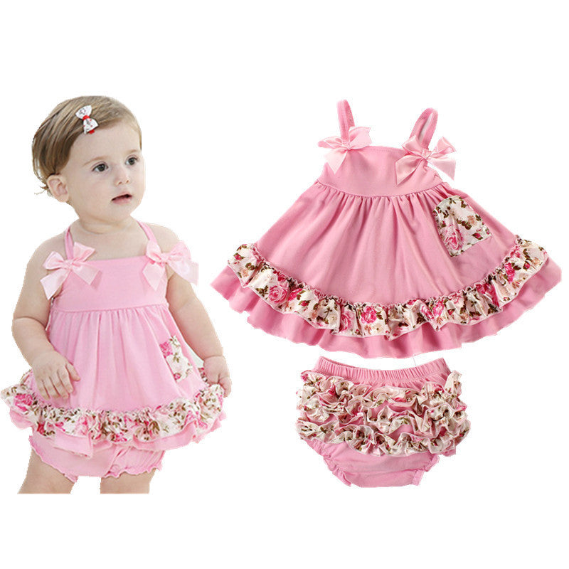 Baby Girl Clothes Dress Newborn Baby Girl Clothing Baby Body suits Sling Bat Roupas Body Bebes Next Baby Dress Set 2Pcs/set - CelebritystyleFashion.com.au online clothing shop australia