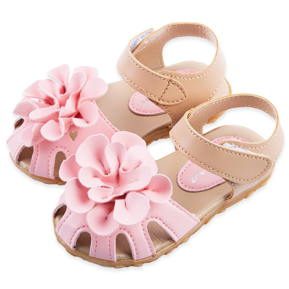 Summer Cool PU Leather Flower Design Skidproof Sandals Shoes for Baby Girls Cute Beauty Princess Design - CelebritystyleFashion.com.au online clothing shop australia