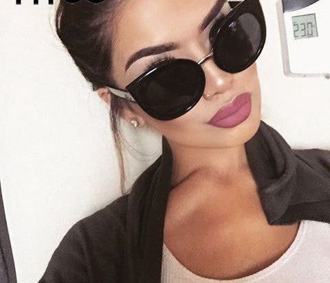 UV400 Protection Ladies Cat Eye Sunglasses Oversized Acetate Frame Oculos Summer Transparent Big Sun Glasses - CelebritystyleFashion.com.au online clothing shop australia
