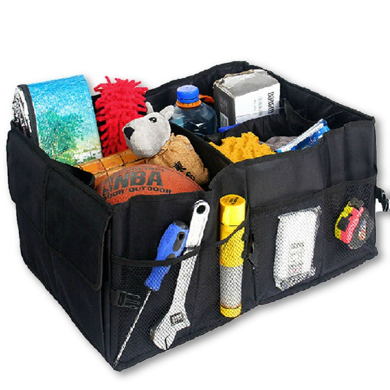 Auto Supplies Car Back Folding Storage Box Multi-Use Tools Organizer Car Portable Storage Bags Black-Dollar Bargains Online Shopping Australia