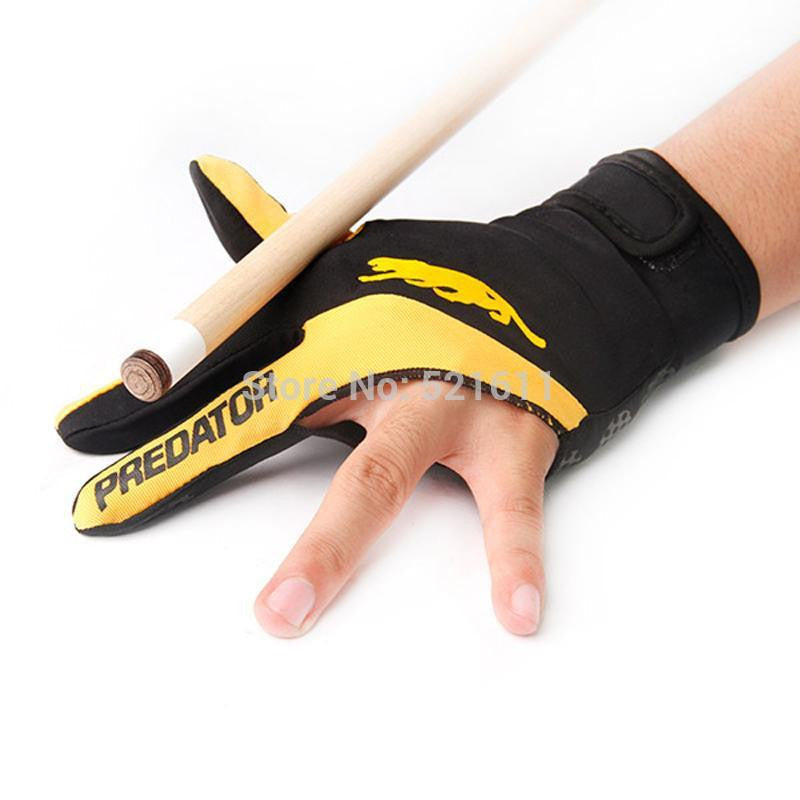 Cue Billiard Pool Shooters 3 Fingers Gloves RED and YELLOW billiard gloves snooker gloves high billiard accessories-Dollar Bargains Online Shopping Australia