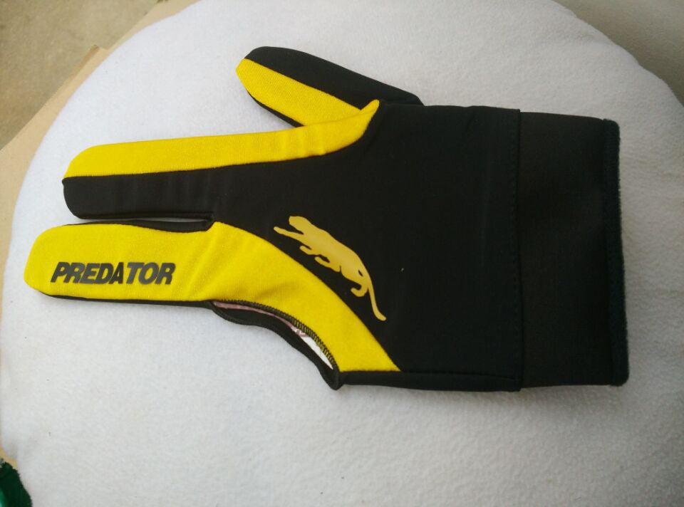Cue Billiard Pool Shooters 3 Fingers Gloves RED and YELLOW billiard gloves snooker gloves high billiard accessories-Dollar Bargains Online Shopping Australia