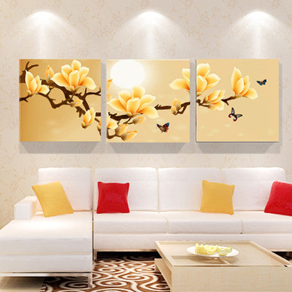 Print poster canvas Wall Art orchids Decoration art oil painting Modular pictures on the wall sitting room cuadros(no frame)3pcs-Dollar Bargains Online Shopping Australia