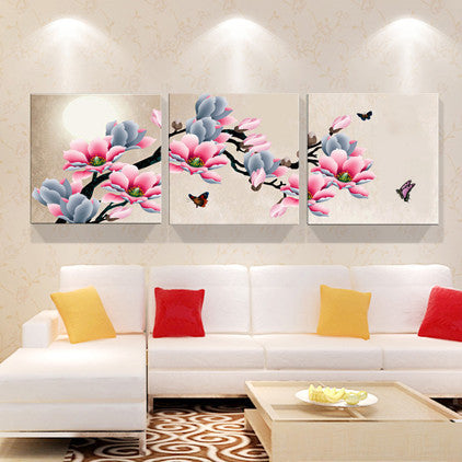 Print poster canvas Wall Art orchids Decoration art oil painting Modular pictures on the wall sitting room cuadros(no frame)3pcs-Dollar Bargains Online Shopping Australia