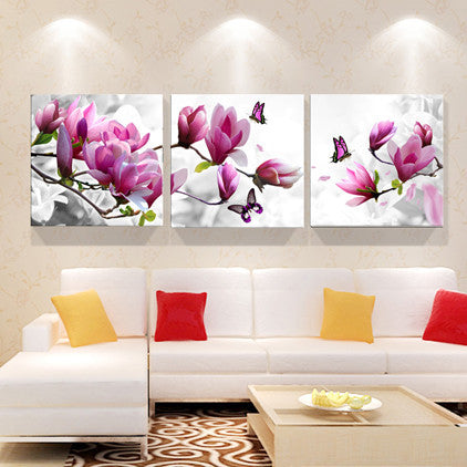 Print poster canvas Wall Art orchids Decoration art oil painting Modular pictures on the wall sitting room cuadros(no frame)3pcs-Dollar Bargains Online Shopping Australia