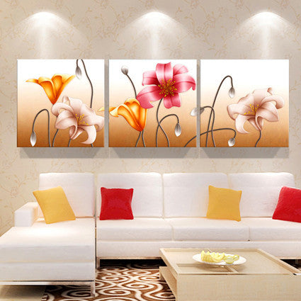 Print poster canvas Wall Art orchids Decoration art oil painting Modular pictures on the wall sitting room cuadros(no frame)3pcs-Dollar Bargains Online Shopping Australia