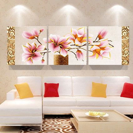 Print poster canvas Wall Art orchids Decoration art oil painting Modular pictures on the wall sitting room cuadros(no frame)3pcs-Dollar Bargains Online Shopping Australia
