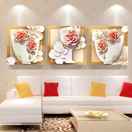 Print poster canvas Wall Art orchids Decoration art oil painting Modular pictures on the wall sitting room cuadros(no frame)3pcs-Dollar Bargains Online Shopping Australia