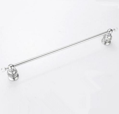 Luxury Crystal Silver Bathroom Accessories Set Chrome Polished Brass Bath Hardware Set Wall Mounted Bathroom Products TS1102-Dollar Bargains Online Shopping Australia