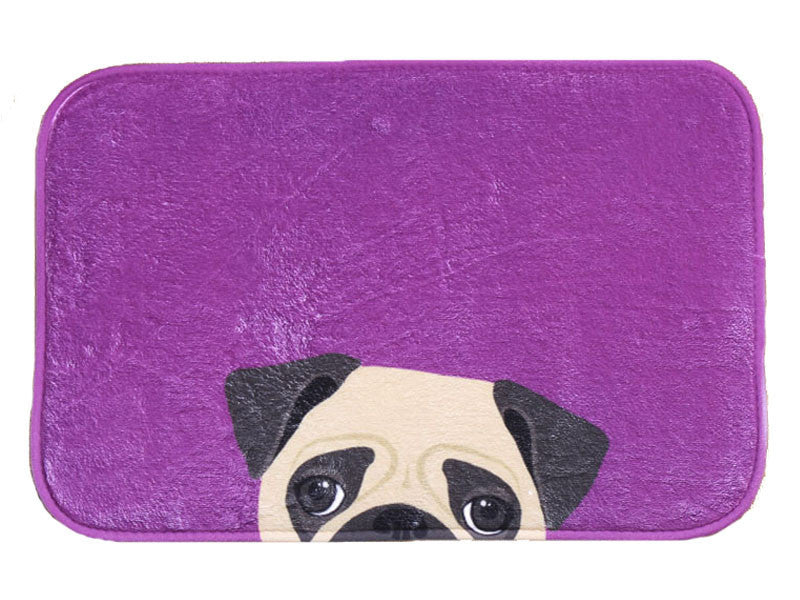 Dog Printing Mat Pugs Rug Toilet Caruede Non Slip Absorbent Shower Bathroom Mat RugsGo Away Bath Mat Kitchen Mats For Floor-Dollar Bargains Online Shopping Australia