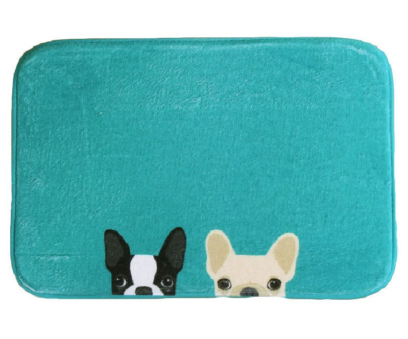 Dog Printing Mat Pugs Rug Toilet Caruede Non Slip Absorbent Shower Bathroom Mat RugsGo Away Bath Mat Kitchen Mats For Floor-Dollar Bargains Online Shopping Australia