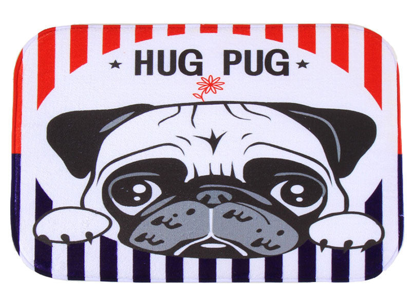 Dog Printing Mat Pugs Rug Toilet Caruede Non Slip Absorbent Shower Bathroom Mat RugsGo Away Bath Mat Kitchen Mats For Floor-Dollar Bargains Online Shopping Australia