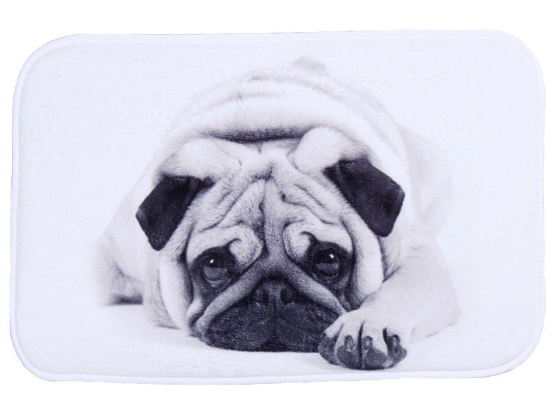 Dog Printing Mat Pugs Rug Toilet Caruede Non Slip Absorbent Shower Bathroom Mat RugsGo Away Bath Mat Kitchen Mats For Floor-Dollar Bargains Online Shopping Australia