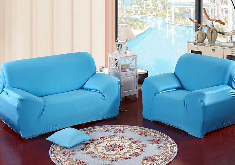 Green Color Tight All-inclusive Slipcover Stretch Fabric Elastic Sofa Cover Single/Two/Three/Four Seat Sofa Cover Home Decor-Dollar Bargains Online Shopping Australia