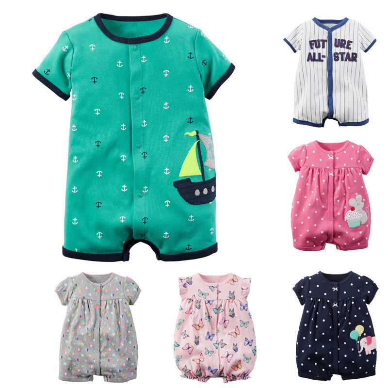 Toddler Baby Boy Rompers Summer Baby Girls Clothing Sets Roupas Infant Baby Jumpsuits Short Sleeve Newborn Baby Clothes - CelebritystyleFashion.com.au online clothing shop australia