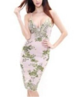 Love&Lemonade NEW Gold Sequined Lace V-Neck Party Dress TB 8850-Dollar Bargains Online Shopping Australia