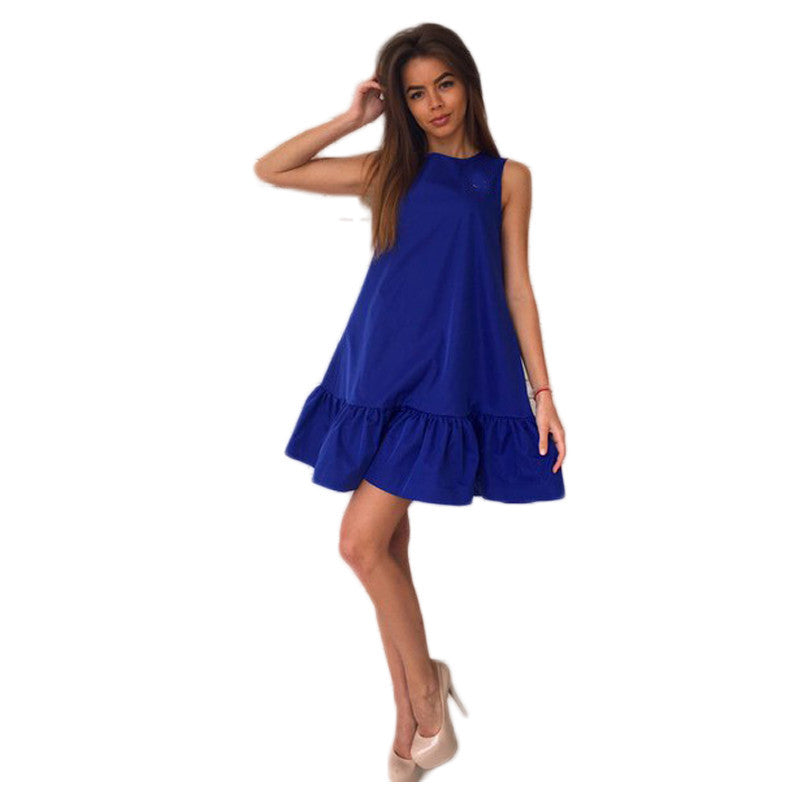 Sexy Ruffles Women Dress Summer Sleeveless Casual A Line Bodycon Dresses Party Cocktail Short Mini Tube Beach Dress - CelebritystyleFashion.com.au online clothing shop australia