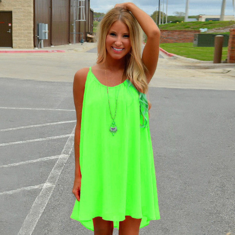 Women summer dress chiffon female hollow out women dress - CelebritystyleFashion.com.au online clothing shop australia