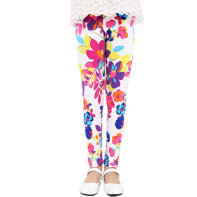 Baby Kids Childrens printing Flower Toddler Classic Leggings girls pants Girls legging 2-14Ybaby girl leggings - CelebritystyleFashion.com.au online clothing shop australia
