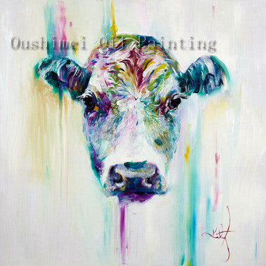 Handmade Items Colorful Abstract Paintings Animals Oil Painting Deer Oil Paintings Wall decor Wallpapers Home Decor Unframed-Dollar Bargains Online Shopping Australia