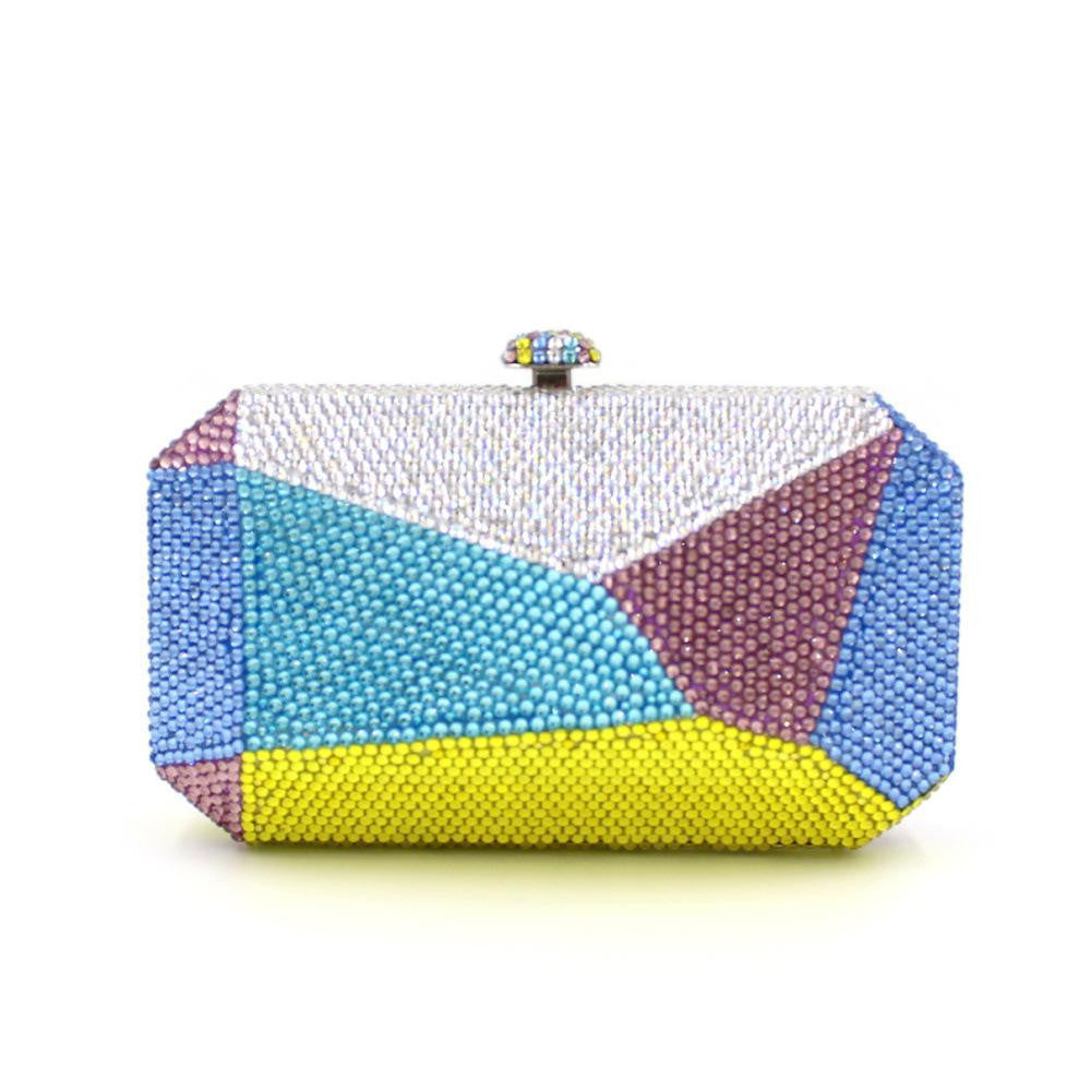 brand Prom party women elegant day Clutch Geometric design wallet novelty lady diamond casual evening bag-Dollar Bargains Online Shopping Australia
