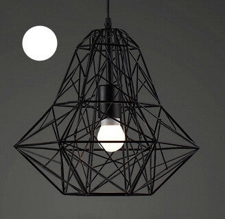 Modern Wrought Iron Bird Cage Pendant Light American Retro Industrial LOFT Bar Lamp Hanging Minimalst Geometric Fixtures110-240V-Dollar Bargains Online Shopping Australia