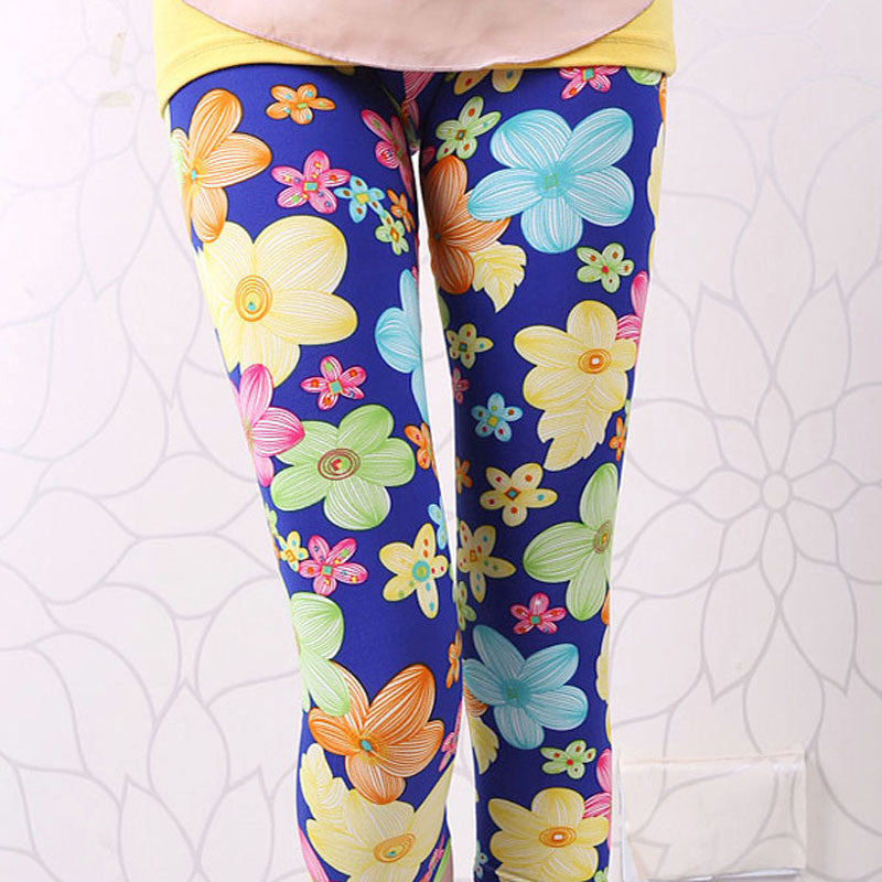 High Quality Girls Leggings Children Pants Print Flower Kids Girls Pants-Dollar Bargains Online Shopping Australia