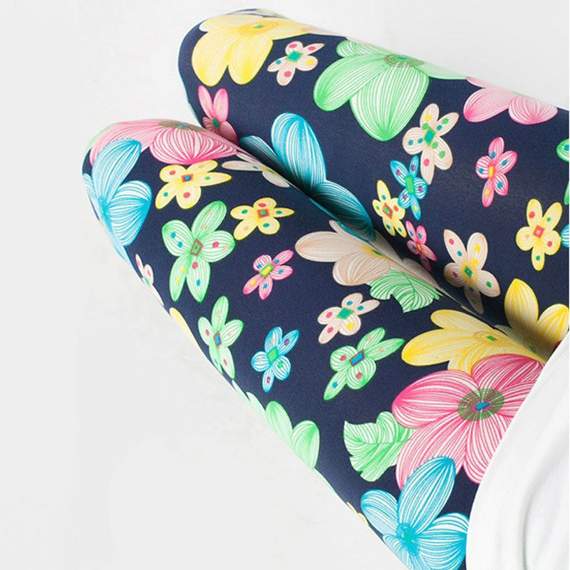 High Quality Girls Leggings Children Pants Print Flower Kids Girls Pants-Dollar Bargains Online Shopping Australia