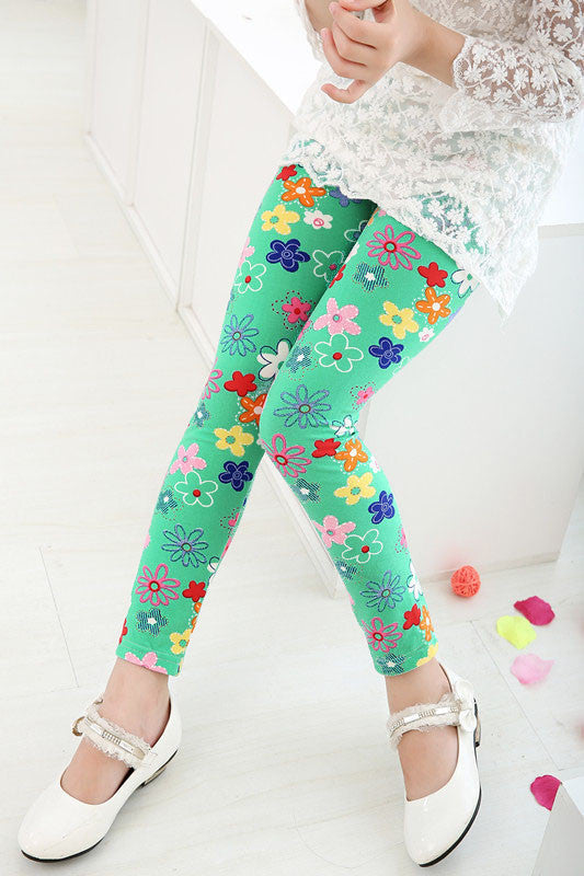 High Quality Girls Leggings Children Pants Print Flower Kids Girls Pants-Dollar Bargains Online Shopping Australia