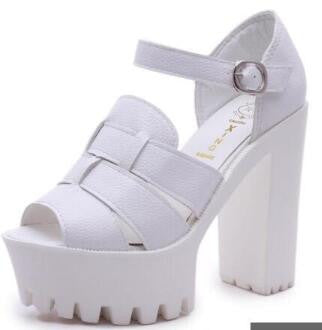 New style women's summer shoes gauze open toe sandals platform shoes female thick heel platform high heels female sandals - CelebritystyleFashion.com.au online clothing shop australia