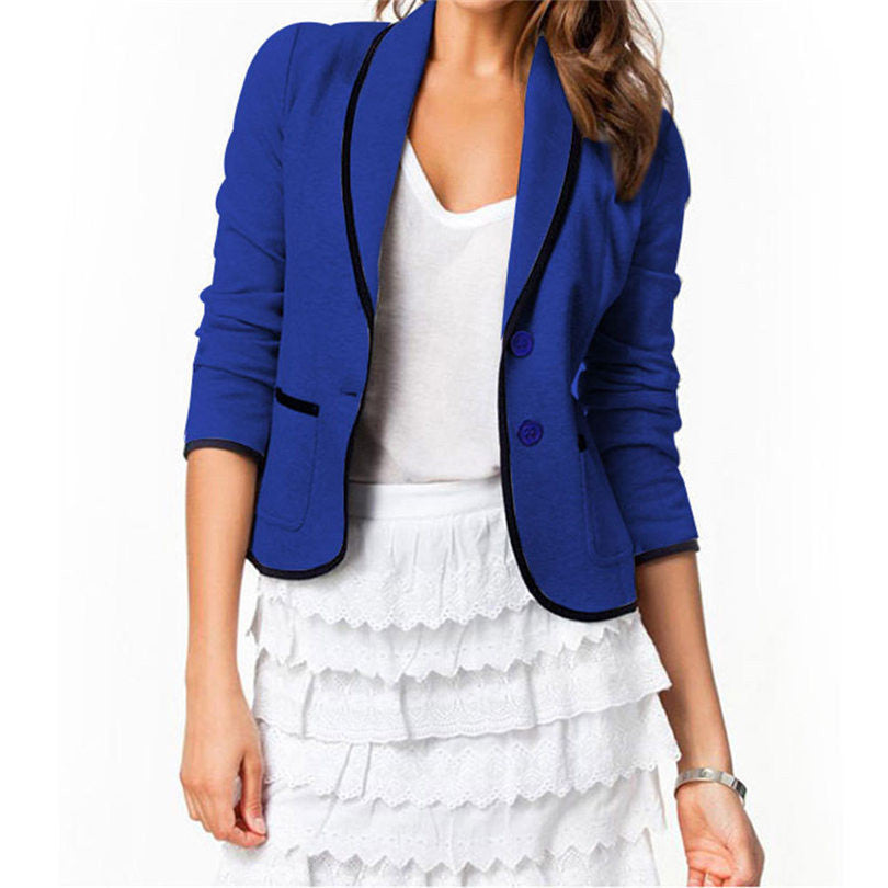 Women's Coats New Coats Fashion Long-Sleeve OL Jackets For Girls Coat Slim Solid Cloth Women's Plus Size Jacket Women Autumn - CelebritystyleFashion.com.au online clothing shop australia