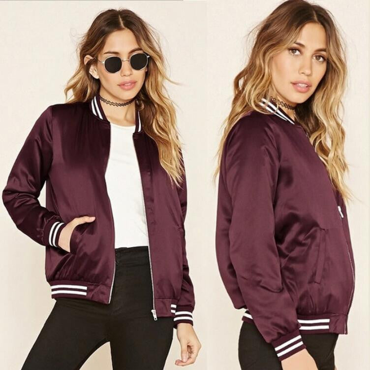 women basic coats Fashion Women bomber jacket Long Sleeve Casual Floral Print Coat chaquetas mujer jaqueta feminina jacket - CelebritystyleFashion.com.au online clothing shop australia