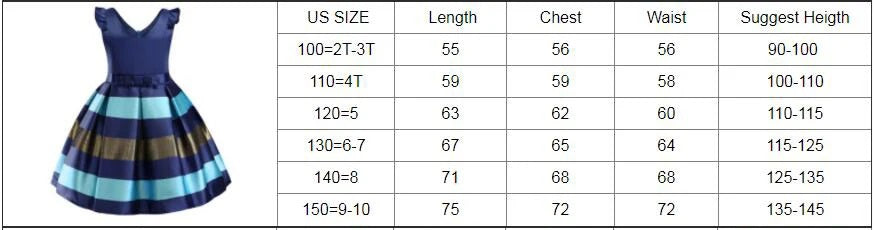 Baby Girls Flower Striped Dress For Girls Floral Wedding Party Dresses Kids Princess Christmas Dress Children Girls Clothing-Dollar Bargains Online Shopping Australia