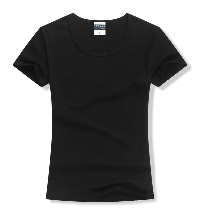 women brand tee tops Short Sleeve Cotton tops for women clothing solid O-neck t shirt ,