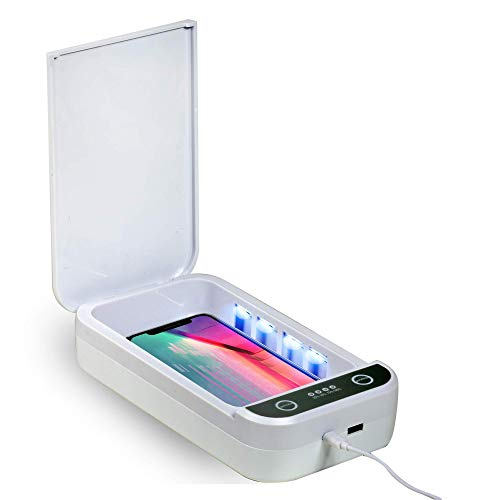 5V UV Light Phone Sterilizer Box Jewelry Phones Cleaner Personal Sanitizer Disinfection Cabinet with Aromatherapy Esterilizador