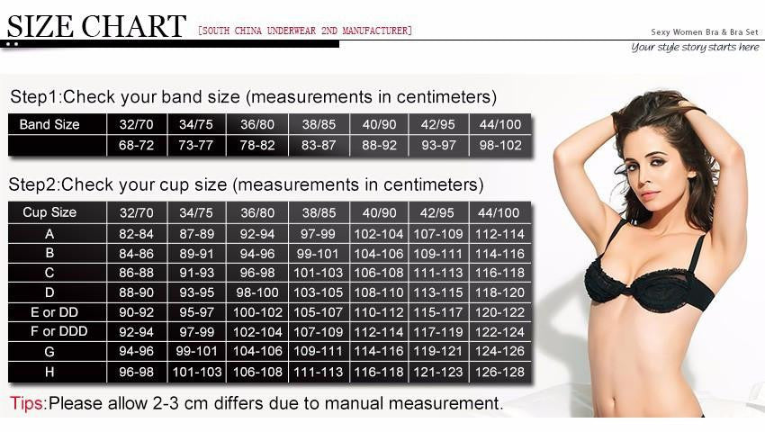 Details of Womens Underwear 34/75 36/80 38/85 40/90 42/95 44/100 BCDE Cup  Bras Sexy Lace Bra For Ladies Plus Size Lingerie(#Black)